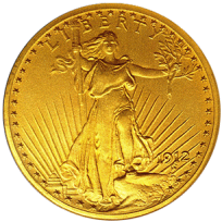 St. Gaudens $20 Gold Piece Obverse