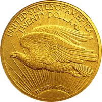 St. Gaudens $20 Gold Piece Reverse